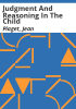 Judgment_and_reasoning_in_the_child