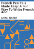 French_pen_pals_made_easy