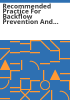 Recommended_practice_for_backflow_prevention_and_cross-connection_control