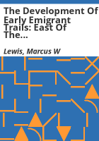 The_development_of_early_emigrant_trails